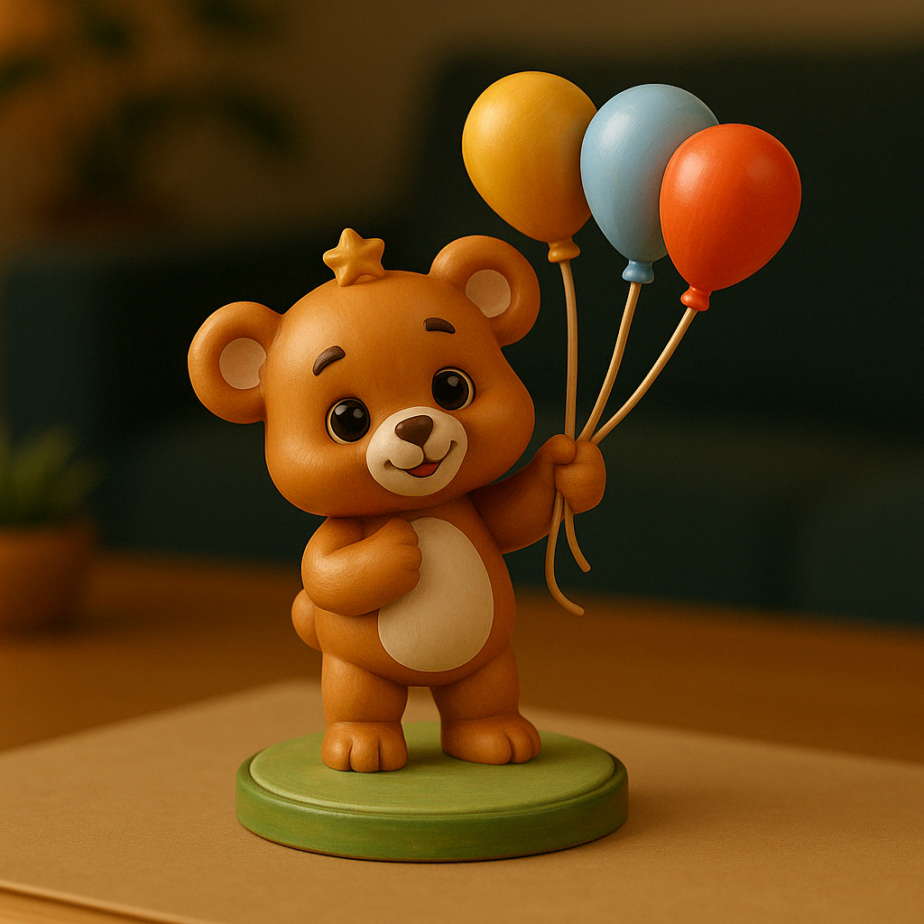 Bär mit Ballons