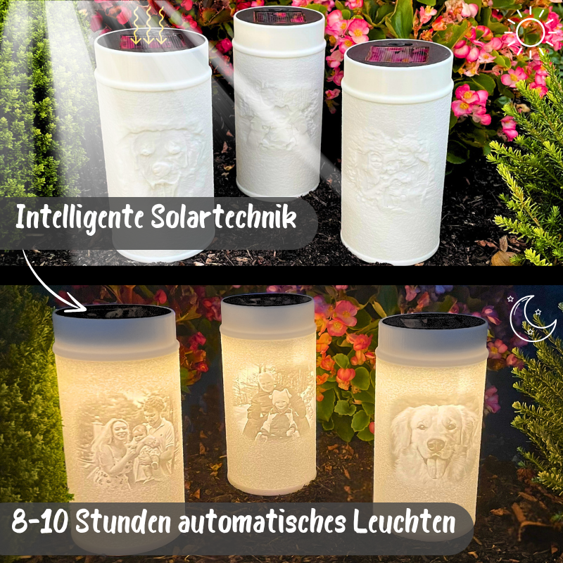 Personalisiertes Grablicht