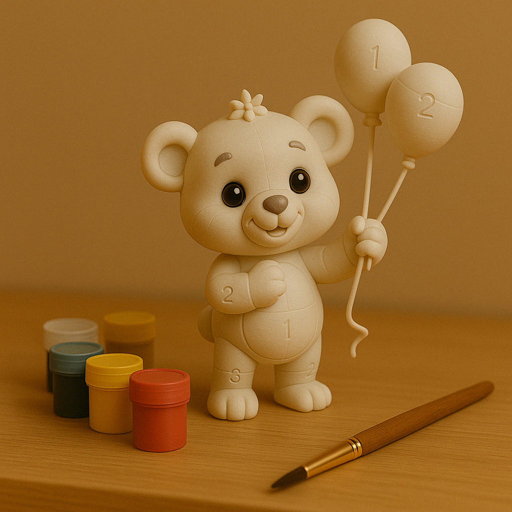 Bär mit Ballons