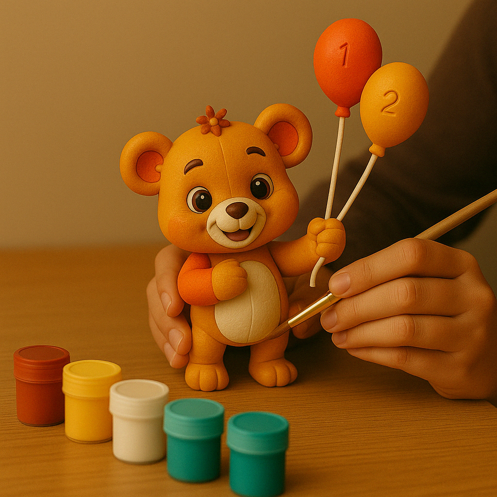 Bär mit Ballons