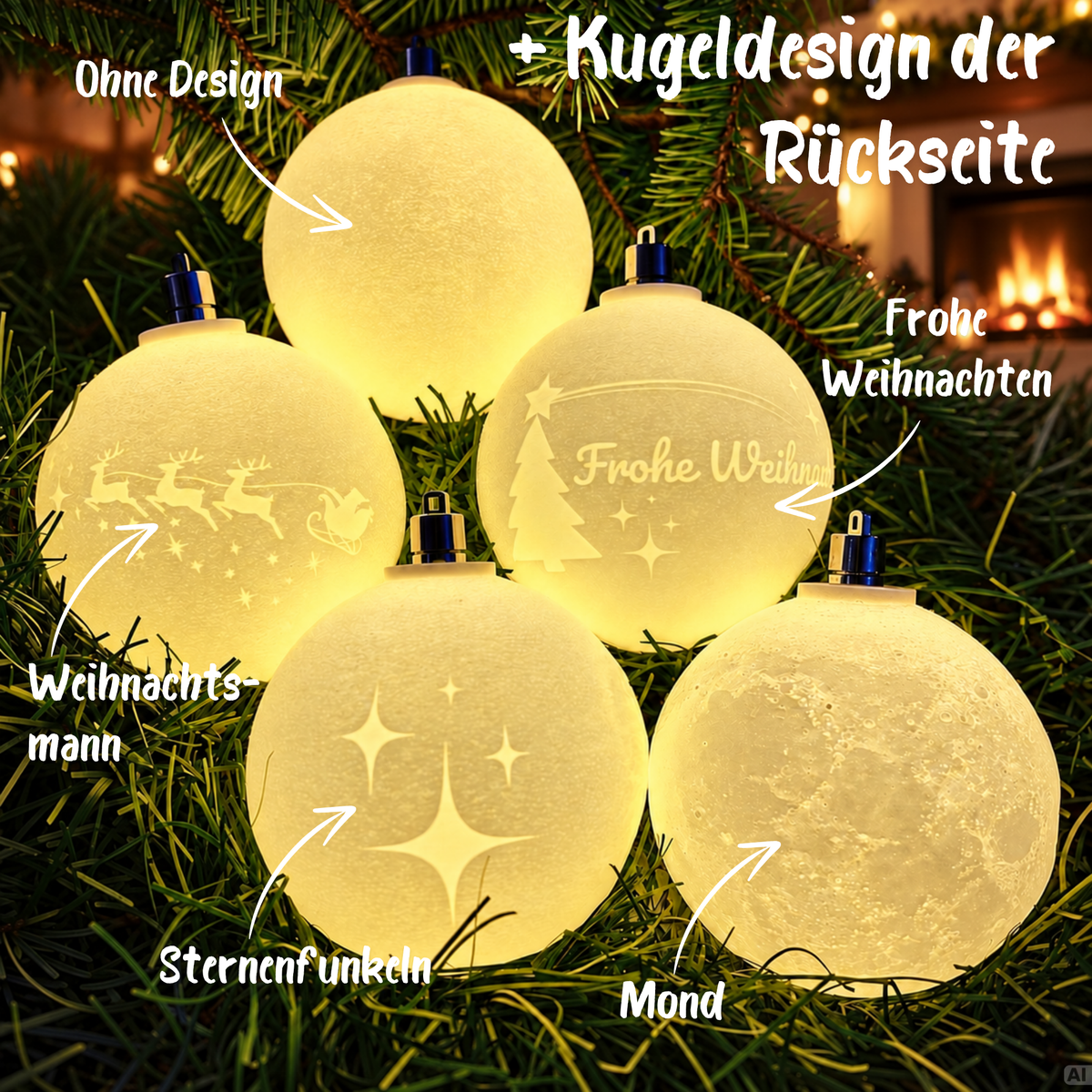 Personalisierte Weihnachtskugel